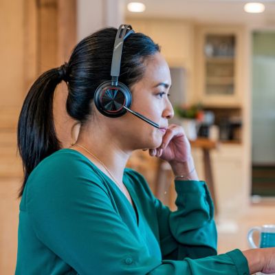 43. POLY Voyager Focus 2 USB-CC Headset + USB-C/A Adapter