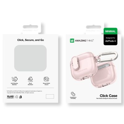 4. AmazingThing Minimal Case für AirPods 4 – Pink