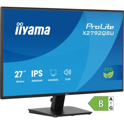 iiyama ProLite X2792QSU-B1 Computermonitor 68,6 cm (27") 2560 x 1440 px Quad HD LED Schwarz