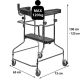 8. Hoher Rehabilitationsrollator, Pulttyp
