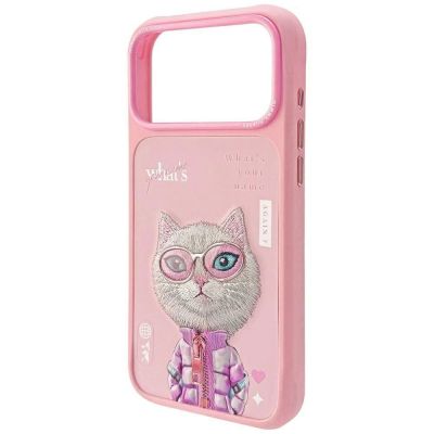 6. Nimmy Cool&Cute 2.0 Katzenhülle für iPhone 17 Pro Max – Pink