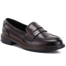 Braune Lederslipper, Slipper, Vinceza 133119