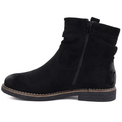7. Schwarze Wildleder-Ankle-Boots für Damen, Jezzi ASA296-4