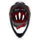 7. Meteor Lupus S Integral-Fahrradhelm 48-52 cm Schwarz/Rot