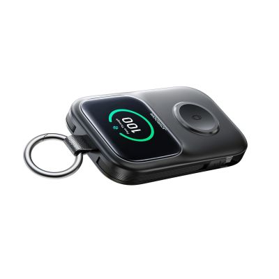 2. Joyroom JR-W19 5W Tragbares kabelloses Ladegerät für Uhren, Schwarz
