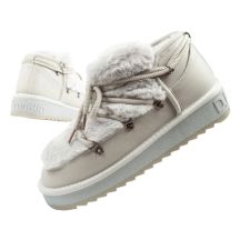 D.Franklin Damen Winter Schneestiefel, modisches Fellfutter, grau