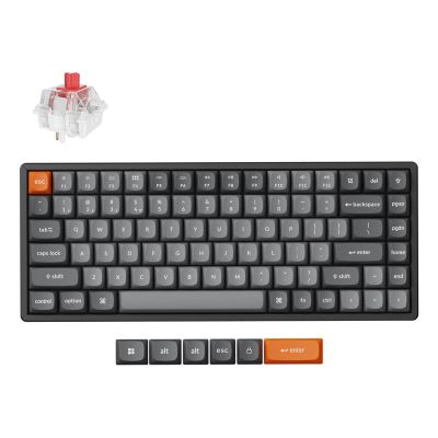 Keychron K2 Max Tastatur Universal USB + RF Wireless + Bluetooth Schwarz, Grau