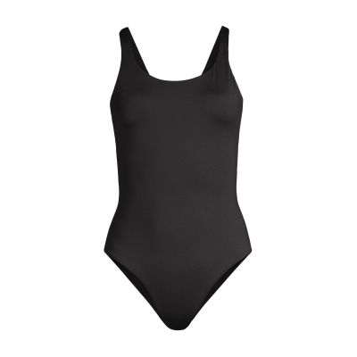 CASALL Badeanzug mit tiefem Racerback-Rücken, Schwarz