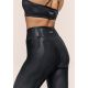 3. CASALL Damen-Leggings mit Hitzedruck und hohem Bund, Schwarz