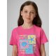 3. Mädchen-T-Shirt mit Aufdruck, regulär, Größe 4F 4FJRSS26TTSHF4418-54S