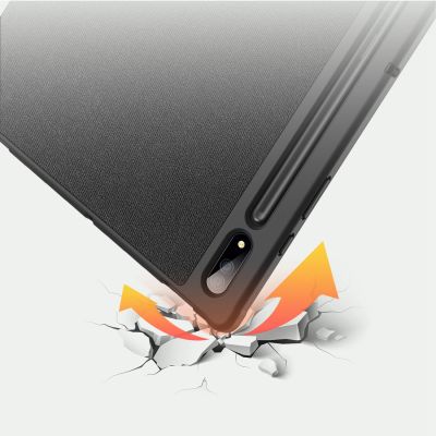 10. DUX DUCIS Domo faltbare Hülle für Tablet mit Smart Sleep Funktion Samsung Galaxy Tab S8/S9 Ultra Ständer schwarz