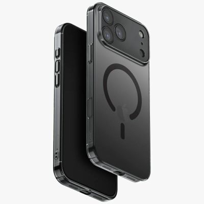 Uniq Airsuit Hülle für iPhone 17 Pro Max Magclick Charging - Schwarz