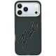 3. Karl Lagerfeld IML Big Signature Schutzhülle mit Metallrahmen aus Kunstharz für iPhone 18 Pro / 17 Pro – Schwarz