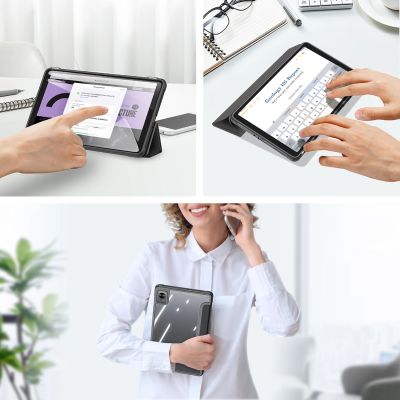 8. Dux Ducis Toby Armored Flip Smart Case für Realme Pad Mini schwarz