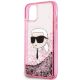 3. Karl Lagerfeld Glitzer Karl Head Hülle für iPhone 11/XR – Rosa