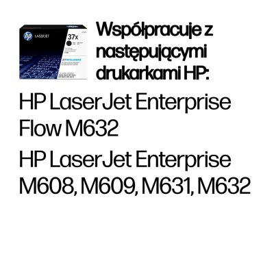 24. Originale schwarze HP 37X LaserJet XL Tonerkartusche