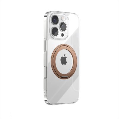 Joyroom JR-16JL6 iPhone 16 Pro Ultradünne MagSafe-kompatible Hülle mit 360°-Ringständer – Gold