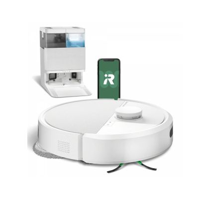 iRobot Roomba Plus 405 Kombi-Saugroboter + AutoWash-Station (Weiß)