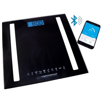 4. Esperanza EBS016K Bluetooth-Waage (Schwarz)