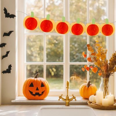 15. Halloween-Kürbis-Dekorationsgirlande