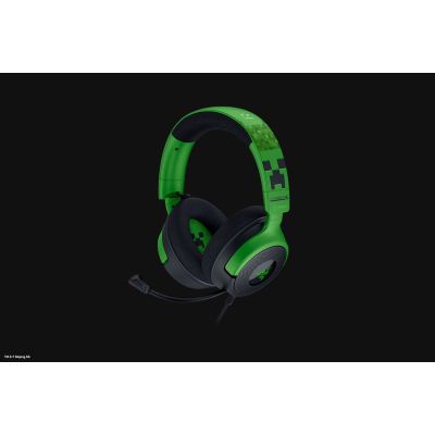 4. Razer Gaming Kraken V4 X kabelgebundenes Over-Ear-Headset mit Mikrofon Minecraft Edition