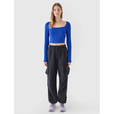 4. Langarmshirt Slim Smooth Damen 4F 4FRSS24TLONF499-36S