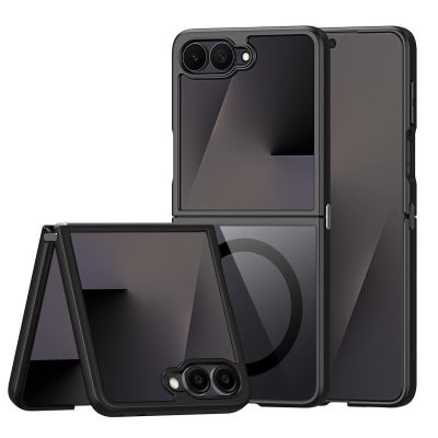 2. Dux Ducis Aimo Mag Case für Samsung Galaxy Z Flip 8, kompatibel mit MagSafe – Schwarz