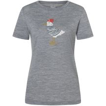 Damen-T-Shirt mit kurzen Ärmeln SUPER.NATURAL W JOHNNY TEE, grau