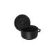 18. Gusseiserner Topf, rund, hoch, STAUB 40502-285-0 - schwarz, 4,8 l
