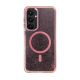 8. Wozinsky Glitter Case mit Mag Safe für Samsung Galaxy S24 FE - Pink mit Glitzer