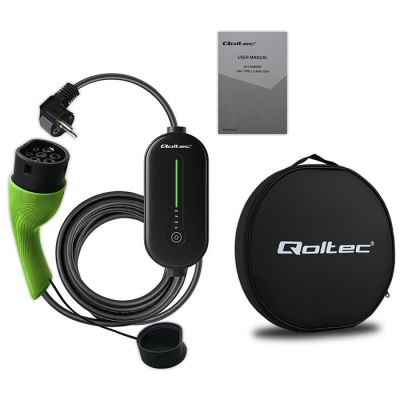 23. Mobiles Ladegerät für Elektroautos (EV) mit 2-in-1-Ladegerät Typ 2, 3,5 kW, 230 V, LCD, LED, 5 m Kabel