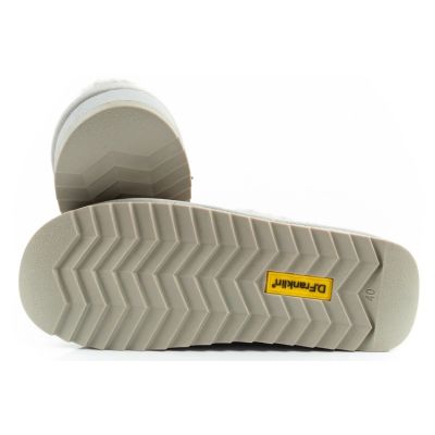 9. D.Franklin Damen Winter Schneestiefel, modisches Fellfutter, grau