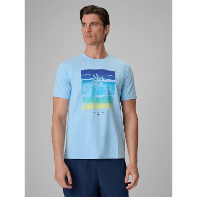 Herren-T-Shirt mit Aufdruck, regulär, Größe 4F 4FRSS26TTSHM4291-34S