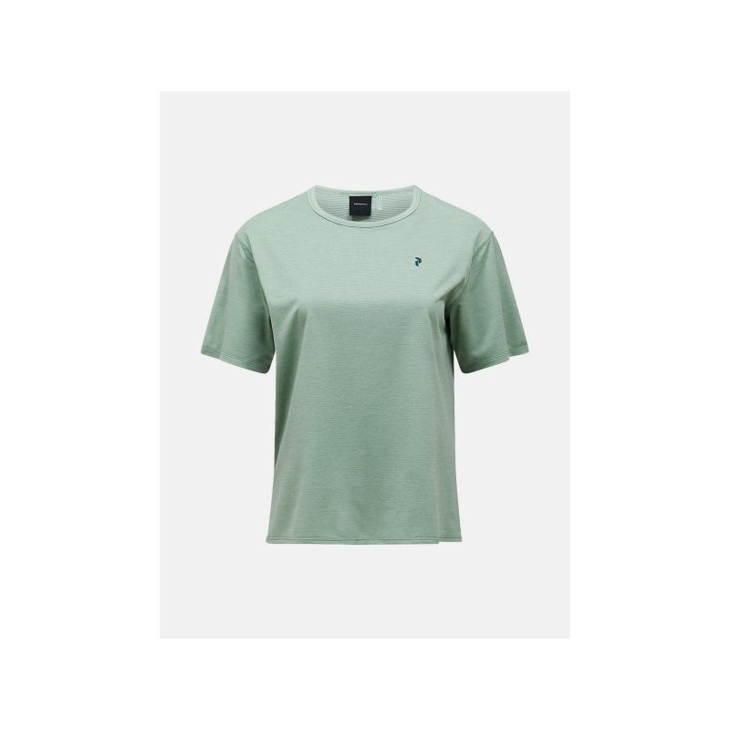 PEAK PERFORMANCE W Trail Kurzarm-Damen-T-Shirt, grün