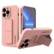 Wozinsky Kickstand Case iPhone 13 Pro Max Silikonhülle mit Ständer Rosa