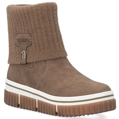 8. Braune Damen-Ankle-Boots mit Socke, Rieker Y6350-24