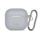 7. Tech-Protect Silikon-Hakenhülle für AirPods 4 – Grau