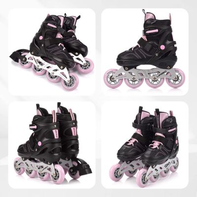 5. Meteor Rollschuhe L 38-41 Urbo Schwarz/Pink