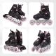 5. Meteor Rollschuhe L 38-41 Urbo Schwarz/Pink