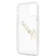 7. Guess GUHCP12MKTRSVGO iPhone 12/12 Pro 6.1" Transparente Hardcase Vintage Script Gold