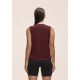 3. CASALL Damen-Tanktop mit Grafikmuster, Burgunderrot
