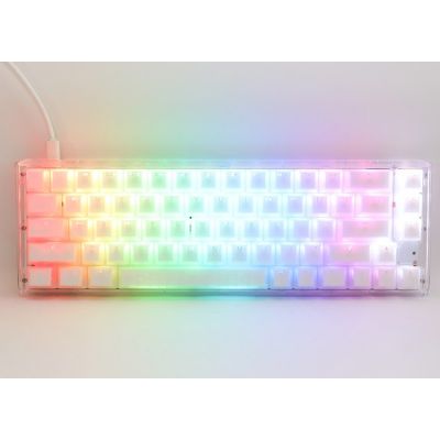 9. Ducky One 3 Aura White SF Tastatur Gaming USB QWERTY American International Weiß