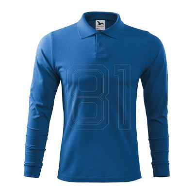 5. Malfini Single J. LS M Poloshirt MLI-21114 azurblau