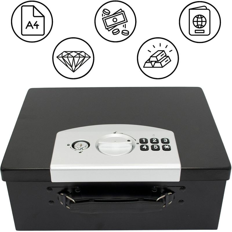 10. Tresor mit Digitalschloss 32,4 x 12,7 x 25,5 cm 1068756 SASKA GARDEN