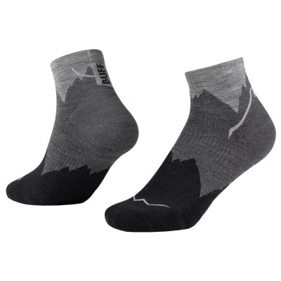 BUFF Merino Lightweight Quarter-Socken 137792999 Schwarz 36–38