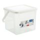 ROTHO Waschmittelbehälter 3 kg 4,5 l Transparent/Weiß