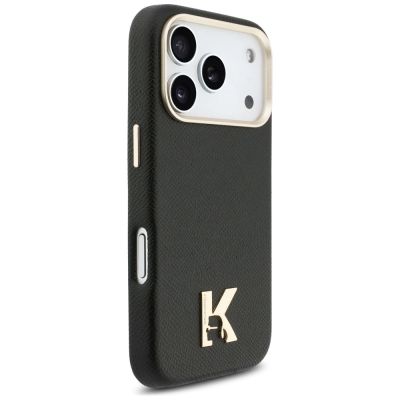 4. Karl Lagerfeld MagSafe Hülle mit Karl-Kopf-Logo für iPhone 17 Pro – Schwarz