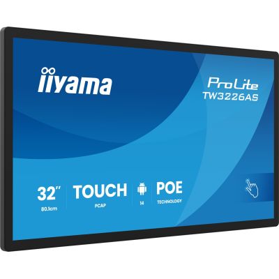 5. Panel-PC iiyama TW3226AS-B3P 32" mit Android 14+GMS, Octa-Core-Prozessor RK3576, 4 GB RAM, 32 GB interner Speicher, PCAP-Speicher, 10-Punkt-Touchscreen (1920 x 1080 Pixel), VA-Display
