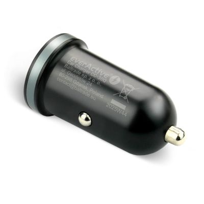 4. EVERACTIVE Autoladegerät 1x USB + 1x USB-C 35W QC 3.0 PD Schwarz CC-30Q