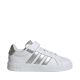 Adidas Grand Court 3.0 Kinderschuhe Weiß und Silber JP9368